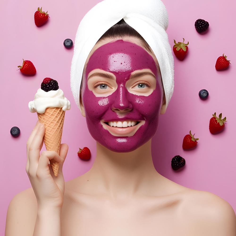 Berry Bomb Ice Cream Facial