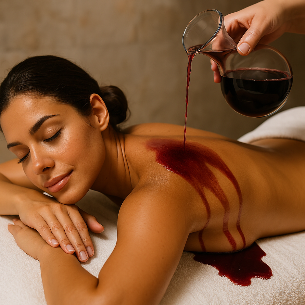 Red wine massage - Monisha