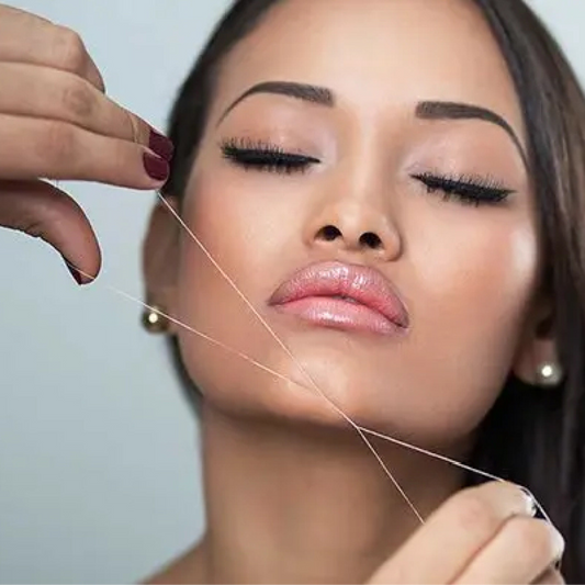 Chin threading Swetha